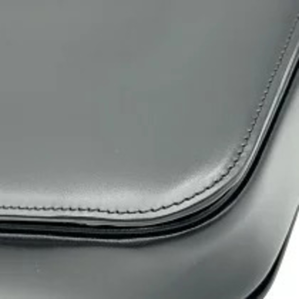 Celine Leather Triomphe Shoulder Black Bag Black - Picture 9 of 13